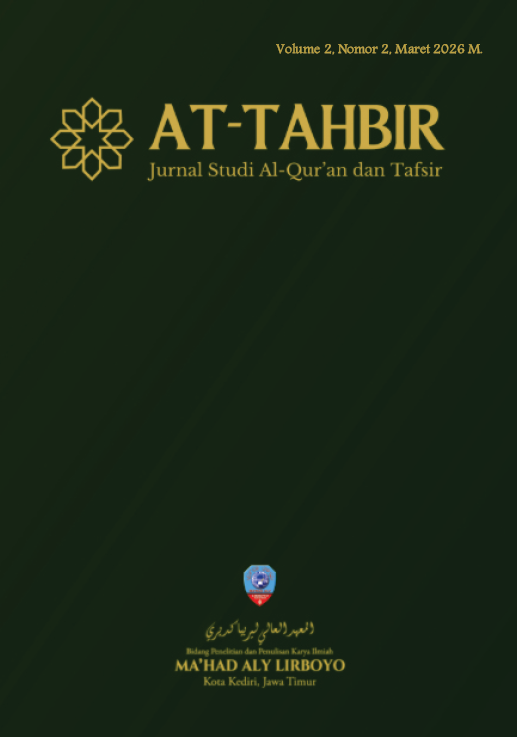 					Lihat Vol 2 No 2 (2026): AT-TAHBIR: Jurnal Studi Al-Qur'an dan Tafsir
				